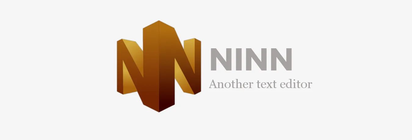 Logo of NINN follwed by this text: NINN Another text editor